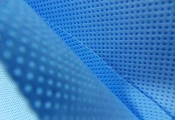 Mua Vải không dệt SMS màu trắng xanh cung cấp từ nhà máy cho áo choàng y tế, ga trải giường không dệt online manufacture