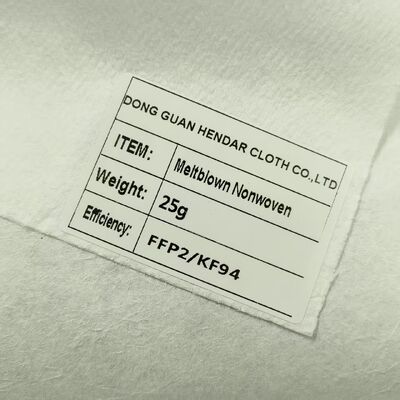 Hiệu quả lọc cao Meltblown Nonwoven nước electret Kháng khí thấp